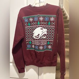 Concordia University Chicago CUC Maroon Christmas Sweater (“Ugly” xmas sweater)